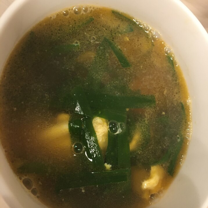 ニラたまスープ